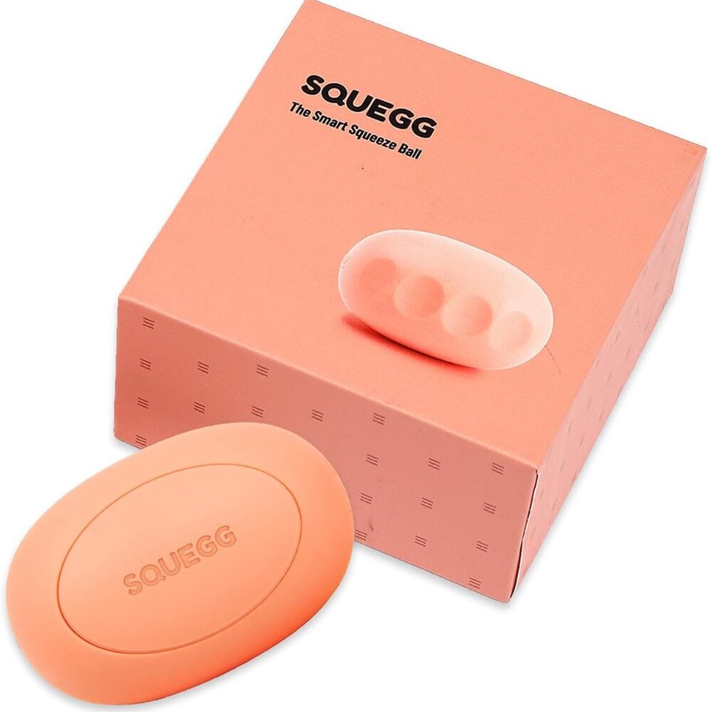 Squegg Hand Grip Strengthener & Smart Squeeze Ball